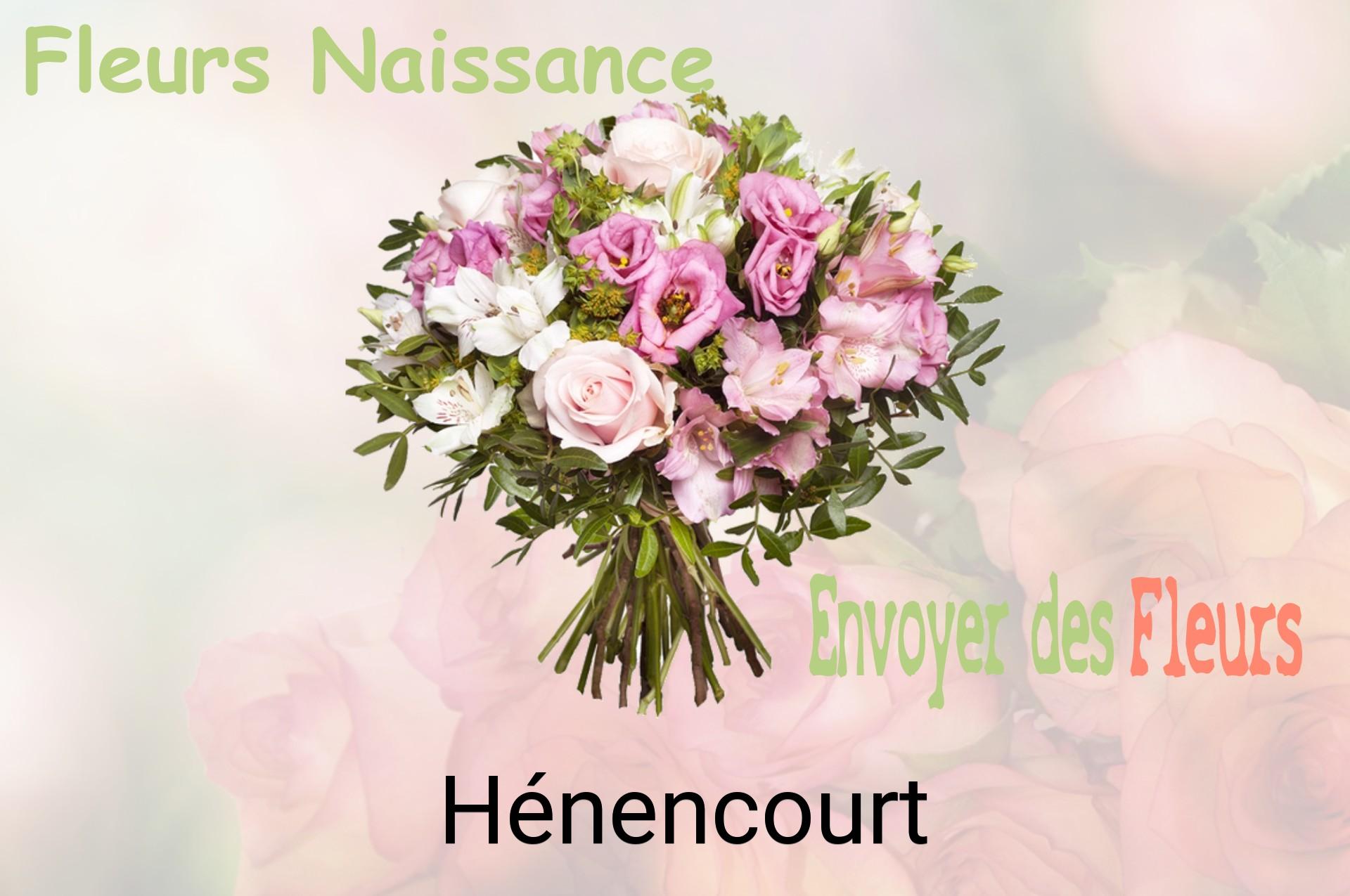 Bouquet de fleurs de naissance livré à Hénencourt